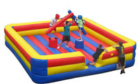 Jeux de Plein Air Gonflables pour Fête : Défi de Gladiateurs, Plateforme de Combat pour Enfants et Adultes