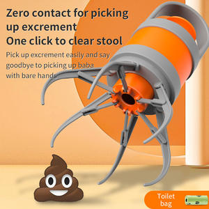 NOUVELLE ARRIVÉE Portable Cartoon Pet Waste Scooper Outdoor Merde Picker with Waste Bag Holder <span class=keywords><strong>Dog</strong></span> Merde Picker - Product Image 4