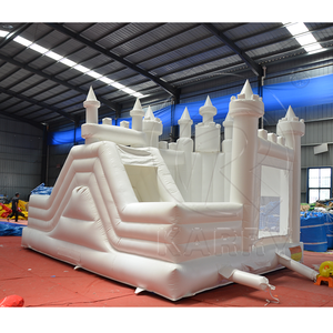 Toddler Wedding White Bounce House 3 en 1 château gonflable décoratif château de saut blanc gonflables pour les fêtes - Product Image 4