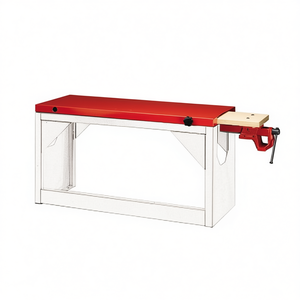 Étau d'établi avec plateau rouge et pince 5002 ZM4 - Product Image 2