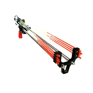 Nueva Resortera Negra <span class=keywords><strong>de</strong></span> Metal para <span class=keywords><strong>Caza</strong></span>, Resortera <span class=keywords><strong>Profesional</strong></span> Potente con 12 Bandas <span class=keywords><strong>de</strong></span> Goma, Resortera para Tiro al Aire Libre - Product Image 1
