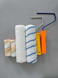 Ensemble de rouleaux à <span class=keywords><strong>peinture</strong></span> multi-usages de haute qualité de 9 pouces, kit d'outils de <span class=keywords><strong>peinture</strong></span> professionnels avec rouleaux et pinceaux - Product Image 3