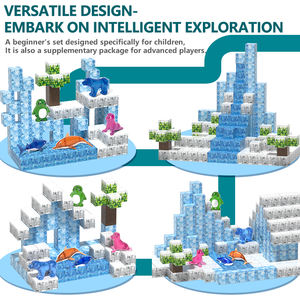 105 Piezas de Bloques de Construcción Magnéticos para Niños, Juego de Cubos Magnéticos para <span class=keywords><strong>Castillo</strong></span> de Princesa <span class=keywords><strong>Frozen</strong></span>, Azulejos Magnéticos, Juguetes para Niñas - Product Image 5