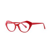 Lunettes élégantes en acétate effet œil de chat, aux courbes fluides et d'une élégance vintage féminine