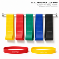 Resistance Loop Band Mini Loop Band Hip Circle Band Booty Band Glute Band Yoga Resistance Band Set Bahan Lateks Ringan Sedang