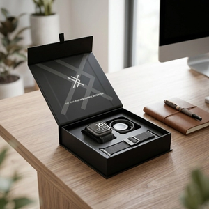 Custom <b>Box</b> Materials Luxury Watch Winder <b>Box</b> For Automatic Mechanical Motor High End Display Black <b>Magnetic</b> <b>Gift</b> <b>Box</b> - Product Image 1