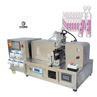 Mini bouteille liquide remplissage et joint semi-automatique en plastique 5 bande monodose dose ampoule Tube remplissage scellage Machine