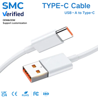 Kabel Pengisian Cepat USB a ke Tipe C Kabel Data Charger USB Tipe C untuk Ponsel Pengisian Cepat Kabel USB Foil Tipe-C 1M 1.5M 2M