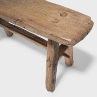 Meja Kopi Kayu Elmwood Utara Desain Wabi Sabi Modern Farmhouse dengan Sambungan Klasik dan Serat Kayu Alami untuk Perabot Ruang Tamu