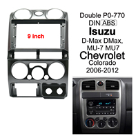 Autoradio 2 DIN 9 pouces avec lecteur DVD et cadre de tableau de bord pour ISUZU D-Max DMax MU-7 MU7 Chevrolet Colorado 2006-2012