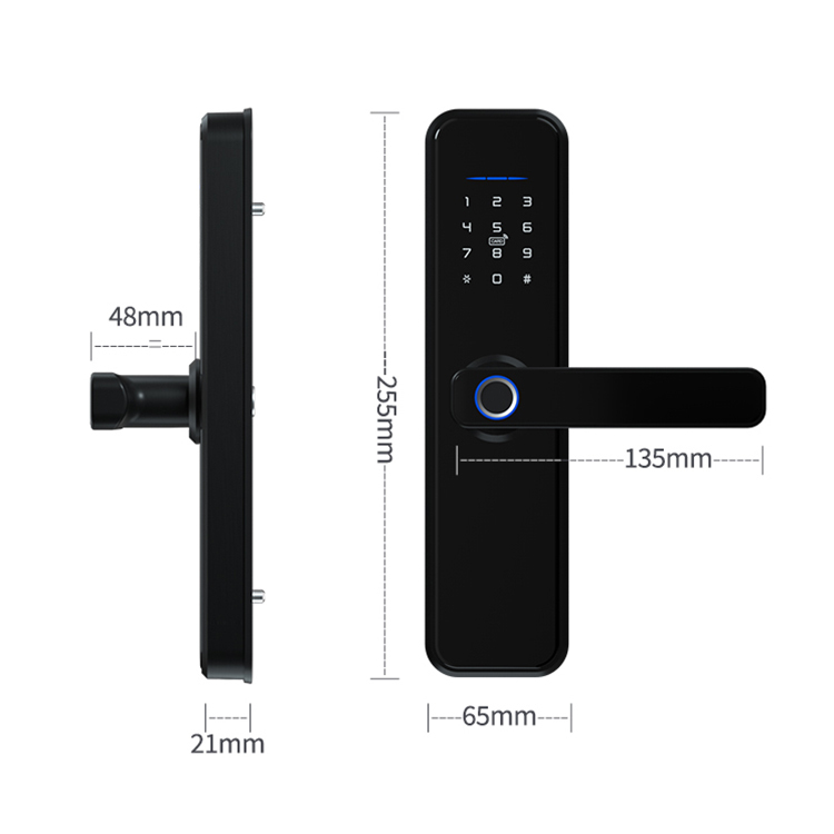 Shuwei Good Quality Home Security Wifi Tuya Alexa Fingerprint Door Locks for Home