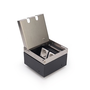 Caja de Conexiones Eléctrica Empotrada con Tapas y Módulos de Datos RJ45 Dobles para Sistemas Eléctricos - Product Image 1