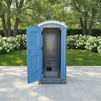 Toilette mobile en plastique HDPE, design moderne, portable, pour usage extérieur