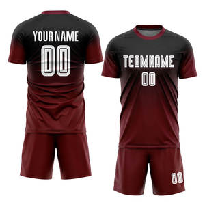 Nouveaux ensembles d'uniformes de football, design personnalisé, maillot et short respirants imprimés, tissu personnalisé - Créez votre propre équipe unique - Product Image 1