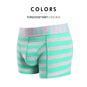 Extérieur toeya — Boxer en coton à rayures larges pour homme, sous-vêtements rose, sur mesure, boite de nuit, tendance, vente en gros - Product Image 3