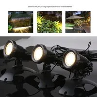 Lumière LED de plongée pour piscine en plastique, étanche, pour pelouse, cour, étang, paysage, projecteur, économie d'énergie, double usage