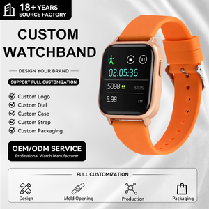 Bracelets de montre en silicone à dégagement rapide 18mm/20mm/22mm pour hommes et femmes, remplacement doux, respirant, étanche, avec boucle en <span class=keywords><strong>acier</strong></span> inoxydable - Product Image 1