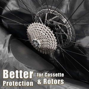 Sac de transport professionnel <span class=keywords><strong>pour</strong></span> roues de vélo avec rembourrage en mousse souple <span class=keywords><strong>pour</strong></span> roues de route et VTT de 26, 27,5 et 29 pouces, idéal <span class=keywords><strong>pour</strong></span> le transport et le rangement en voyage. - Product Image 5