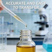 Pipette compte-gouttes manuelle en PE de 3 ml, utilisée pour le transfert d'huiles essentielles, les expériences scientifiques, les travaux manuels et les outils de maquillage