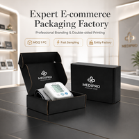 Boîtes d'emballage de luxe en gros, boîte d'expédition noire personnalisée imprimée, MOQ 1 pièce pour l'électronique, les dispositifs médicaux, l'expédition e-commerce