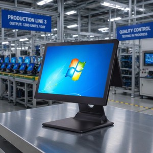 Écran double personnalisable 15,6+11,6 pouces, prise en charge OEM ODM, vente en gros d'usine, haute performance, stable, ordinateur de bureau POS_L1_T - Product Image 1