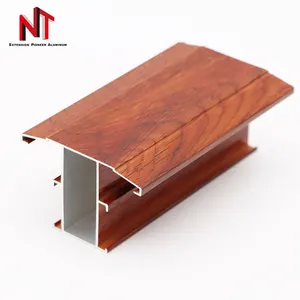 NT Super Slim Sash T5 T6 Wooden Aluminum Profile 6063 Aluminum Swing Window Aluminum Casement Windows Profiles