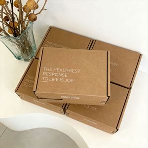 Custom Adhesive Tear off Strip Brown Kraft <b>Shipping</b> <b>Box</b> Mailer <b>Box</b> Packaging Zipper Carton Boxes - Product Image 1