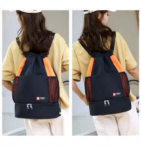 Vietnam ecológico logotipo personalizado impresión demanda deporte Sling poliéster bolsas impermeable gimnasio Fitness natación mochila moda - Product Image 4