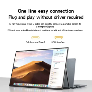 23.8-inch Xách Tay 180Hz IPS Cảm Ứng Màn Hình Màn Hình Cho PS4/5 <span class=keywords><strong>2K</strong></span> Thứ Cấp Bảo Vệ Mắt Chứng Nhận Máy Tính Mở Rộng Màn Hình - Product Image 4