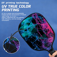 Pala de Pickleball Master-Series T700 de Fibra de Carbono Cruda con Núcleo de Poliéster de 16 mm, Superficie de Fricción de Carbono, Absorción de Impactos, Entretenimiento Profesional