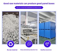 Bac de stockage industriel pliable en plastique robuste 1200x1000mm, empilable, grand bac de rangement, fabricant