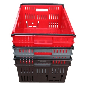JOIN Heavy Duty <strong>Logistics</strong> Mesh <strong>Nest</strong> Stackable Bale Arm Plastic Fruit Crate Vegetable Basket for Agriculture Plastic <strong>Container</strong> - Product Image 5