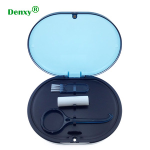 กล่องเก็บรีเทนเนอร์แบบพกพา Denxy คุณภาพสูง ผลิตจากพลาสติกสองชั้น พร้อมกระจกและฝาปิดแม่เหล็ก สำหรับใส่ฟันปลอมและเจล - Product Image 5