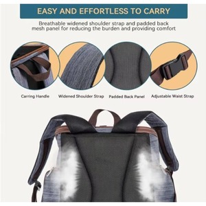 Free Sample Pet Travel <b>Carrier</b> <b>Backpack</b> Dog <b>Cat</b> Cage Bag for outdoor travel Breathable and Foldable Pet <b>Backpack</b> with Internal - Product Image 6