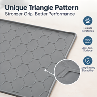 Tapis pour animaux de compagnie en silicone personnalisé, antidérapant, imperméable, résistant aux rayures, tapis pour litière de chat, facile à nettoyer, anti-déversement, OEM ODM
