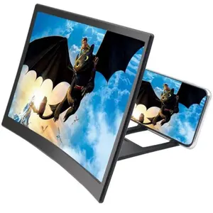 Высокое качество 3D 12 дюймов мобильного телефона сенсорный экран HD усилитель увеличительное стекло универсальный видео усилитель подставка для смартфона складной
