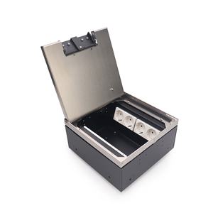 Boîte de prise de courant carrée anti-poussière pour plancher surélevé et installations en béton, encastrable dans les planchers en bois - Product Image 1
