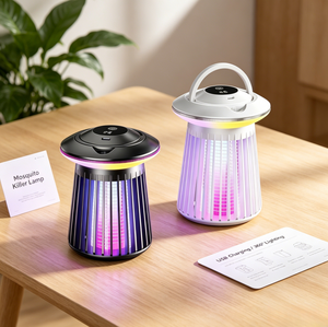 Lámpara Antimosquitos LED Recargable por USB Ecológica para Cocina y Oficina, 10 Horas de Duración, Material ABS, Temporada de Verano - Product Image 1