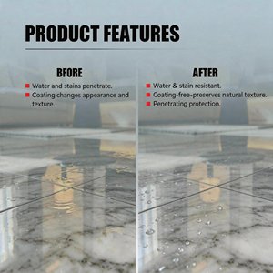 Scellant pour sols en pierre pénétrant, fabricant, résistant aux taches, résistant à l'abrasion, anti-efflorescence, protection invisible WH6984 - Product Image 3