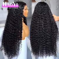 Perruques bouclées en cheveux humains sans colle, prêtes à porter, avec dentelle HD pré-coupée, densité 250 %, naturelles et volumineuses pour femmes