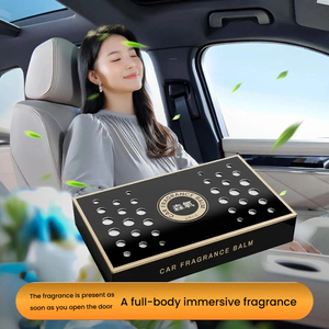 VMATE Plastic <b>Car</b> Air Freshener <b>Diffuser</b> Solid Perfume Ornament Aromatherapy Deodorizer Auto Gift Box Osmanthus Fragrance Center - Product Image 5