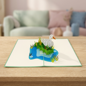 Meilleure Vente : Carte Pop-up 3D Famille de Canards, Conception Personnalisée, Artisanat en Papier Fait Main, Cadeaux Anime, Décoration Maison, Fête des Mères, Thanksgiving - Product Image 5