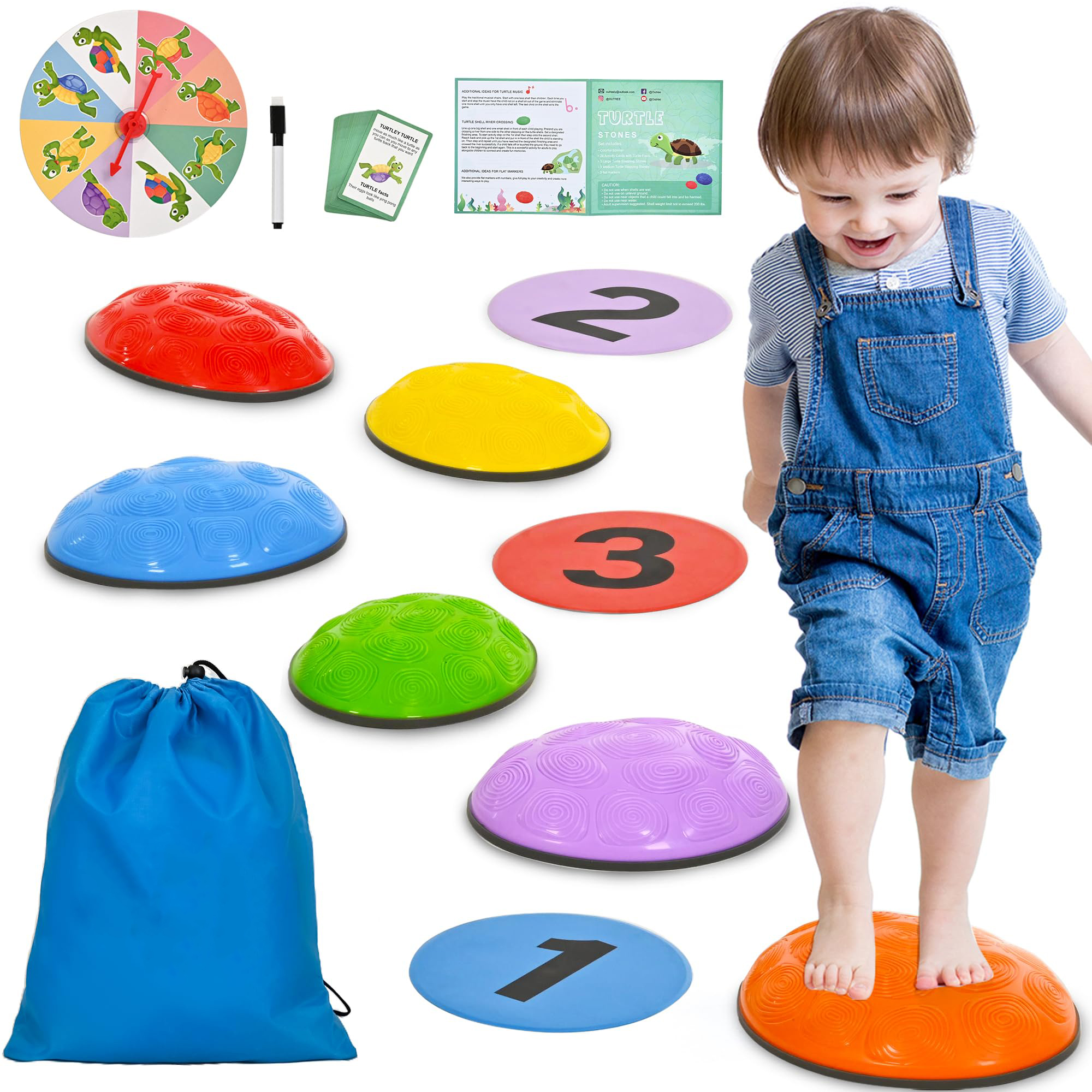 Anti-Slip Stepping Stone Toy for Kids with Autism - Shixin SXG-616 Sensory Balance Training Equipmen
