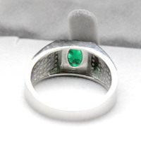 Bague classique en argent sterling 925 avec pierre précieuse, large bande en agate, bijoux pour homme, plaqué rhodium