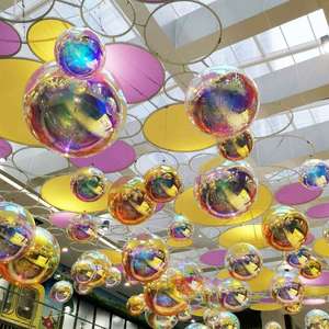 TianYi TechBig Esferas Brillantes Metálicas, Globos Navideños Gigantes Inflables de PVC, Globos Espejo Gigantes para Decoración - Product Image 5