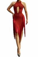 Robe courte pour femmes, vêtement de danse, Club, 2021
