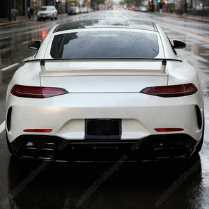 ชุดแต่งครีบกันชนหลังด้านข้างสำหรับรถยนต์ AMG GT50 GT63 X290 Sedan ปี 2015 2016 2017 2018 - Product Image 4