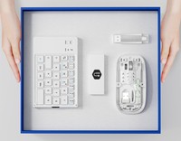 Ensemble clavier et souris Bluetooth pliables avec logo personnalisé, ensemble cadeau technologique d'entreprise