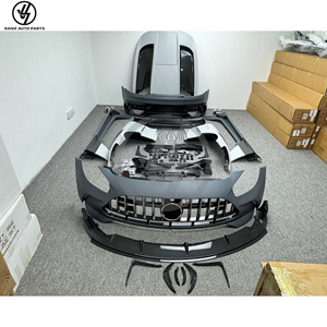 Kits carrosserie en matériau PP style Black Series + carbone sec avec capot et spoiler pour Benz AMG GT GTC GTS 2015-2018 - Product Image 4