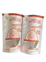 Sacs en plastique refermables personnalisés pour l'emballage de nouilles, spaghetti et pâtes, avec logo sur mesure